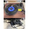 Image 5 : MITSUBISHI VIDEO CASSETTE RECORDER, SONY CD/DVD PLAYER, AND TURNTABLE. WORKING