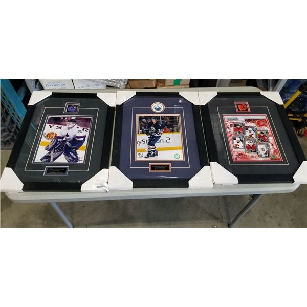 3 FRAMED HOCKEY PRINTS