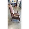 Image 3 : MAHOGANY FINISH ACCENT CHAIR
