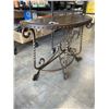 Image 2 : ASHLEY FURNITURE SOFA TABLE IN DARK BROWN FINISH