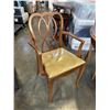 Image 3 : FRUITWOOD WALNUT DINING TABLE WITH 6 CHAIRS, ONE IS CAPTAINS CHAIR