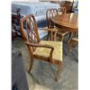 Image 4 : FRUITWOOD WALNUT DINING TABLE WITH 6 CHAIRS, ONE IS CAPTAINS CHAIR