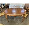 Image 6 : FRUITWOOD WALNUT DINING TABLE WITH 6 CHAIRS, ONE IS CAPTAINS CHAIR