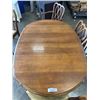 Image 7 : FRUITWOOD WALNUT DINING TABLE WITH 6 CHAIRS, ONE IS CAPTAINS CHAIR