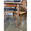 Image 8 : FRUITWOOD WALNUT DINING TABLE WITH 6 CHAIRS, ONE IS CAPTAINS CHAIR
