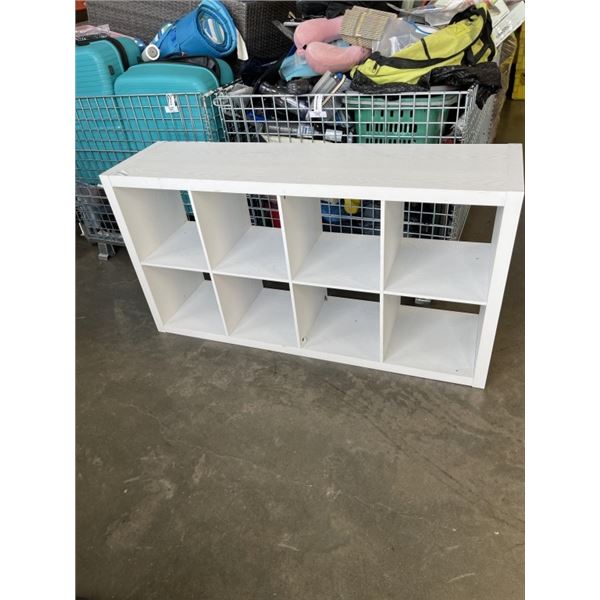 WHITE IKEA CUBICLE SHELF UNIT