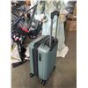 Image 4 : ROOTS GREEN 3PC HARDSIDE LUGGAGE SET, MIDDLE CASE HAS FREIGHT DAMAGE - RETAIL $269  CODE IS 333 FOR 