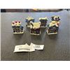 Image 1 : 6 VINTAGE MINIATURE CHRISTMAS VILLAGE BUILDINGS