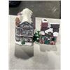 Image 1 : TWO 3 PIECE VINTAGE CHRISTMAS MINIATURE BUILDINGS