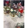 Image 2 : 27 VINTAGE MINIATURE CHRISTMAS VILLAGE BUILDINGS