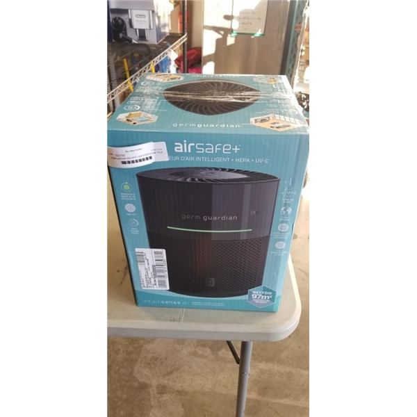 GERMGUARDIAN AIRSAFE+ AIR PURIFIER W/ TRUE HEPA FILTER & UV-C - TESTED WORKING, RETAIL $149