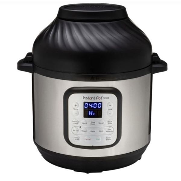 INSTANT POT 6QT 11-IN-1 DUO CRISP COMBO ELECTRIC PRESSURE COOKER - TESTED WORKING, RETAIL $159