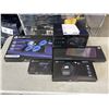 Image 1 : KLIM ITEMS INCLUDING DIAMOND LAPTOP COOLER, BOOMBOX, CHROMA KEYBOARD, PORTABLE CD PLAYER, AND PORTAB