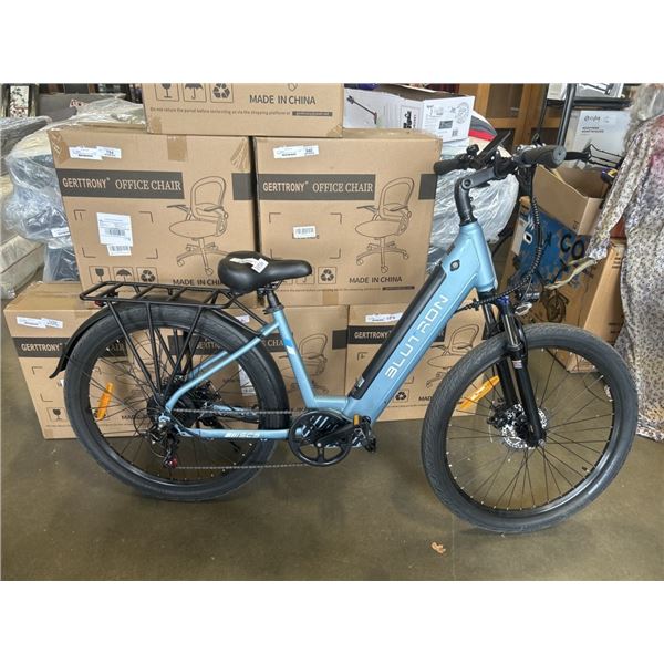 BLUTRON SC5 COMMUTER ELECTRIC BIKE 500W MOTOR, 75KM MAX RANGE - TESTED WORKING, RETAIL $1299