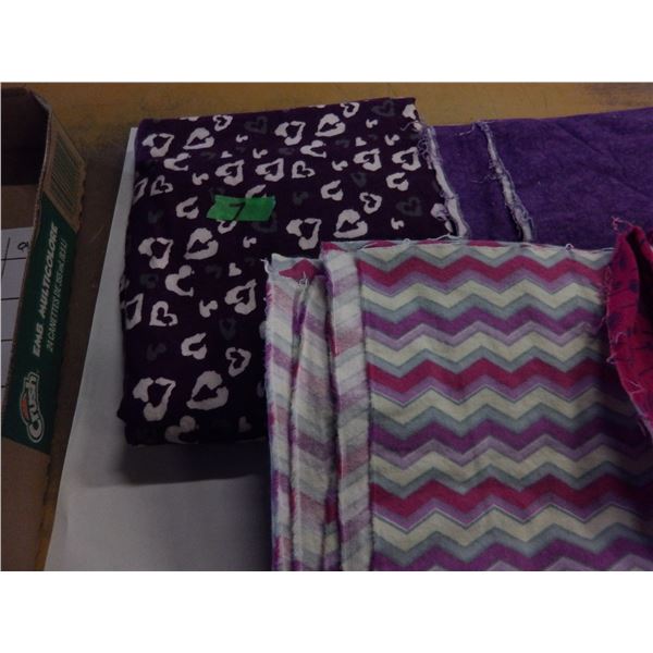 UNCLAIMED STORAGE:  BOX C/W ASSORTED SEWING MATERIAL