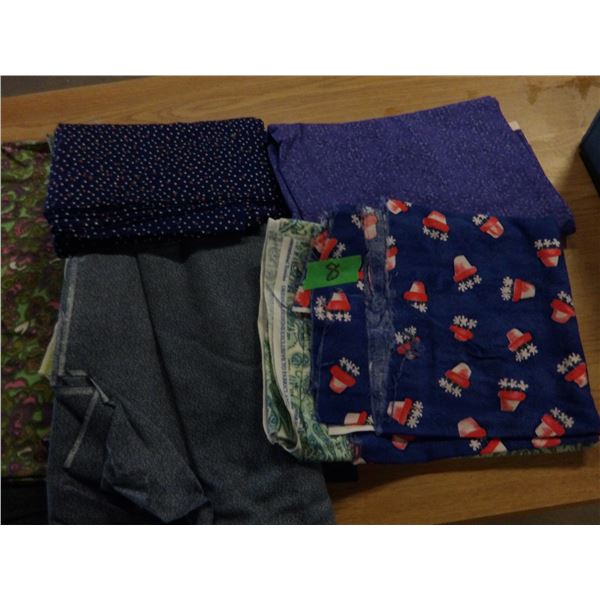 UNCLAIMED STORAGE:  FLAT C/W ASSORTED SEWING MATERIAL