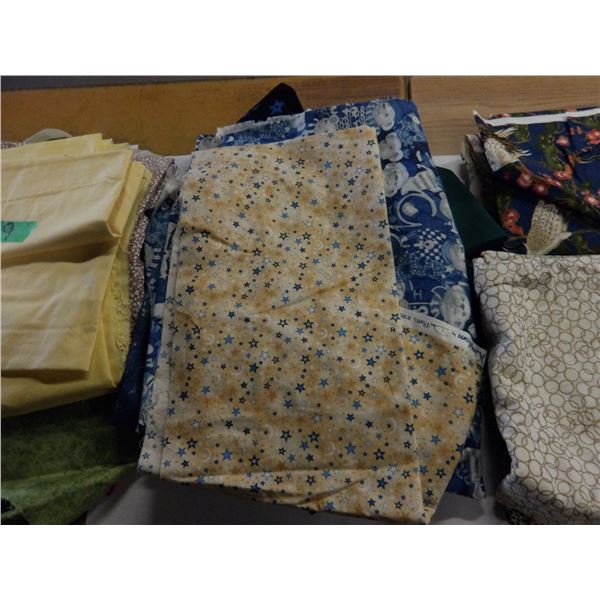UNCLAIMED STORAGE:  ASSORTED SEWING MATERIAL AS PICTURED