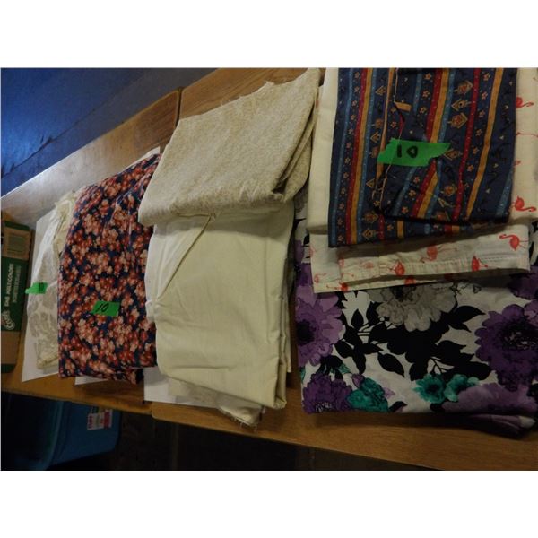 UNCLAIMED STORAGE:  ASSORTED SEWING MATERIAL AS PICTURED