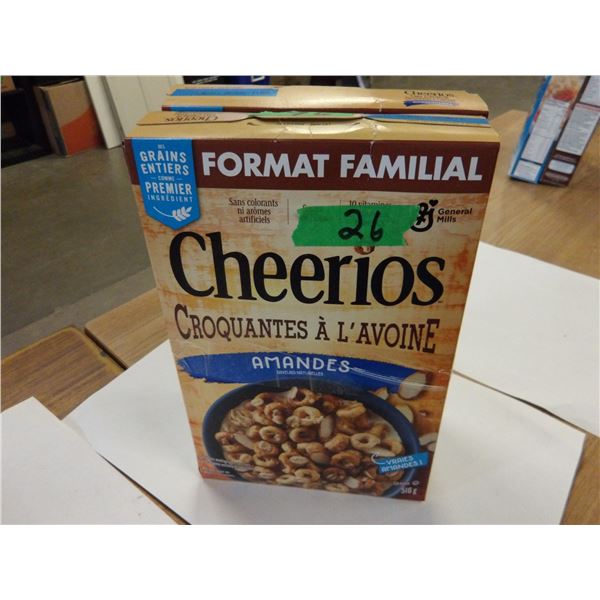 SHELF PULLS (AS IS):  CHEERIO OAT CRUNCH CEREAL (516 G) - 2 BOXES
