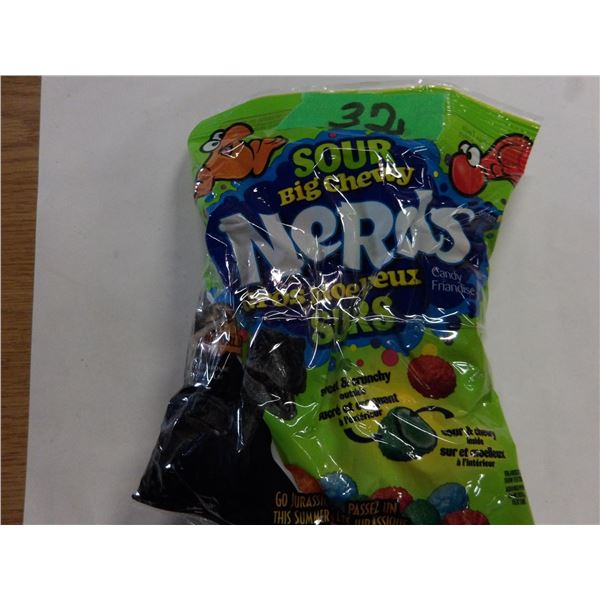 SHELF PULLS (AS IS):  SOUR CHERRY NERDS CANDY (170G) - 2 BOXES