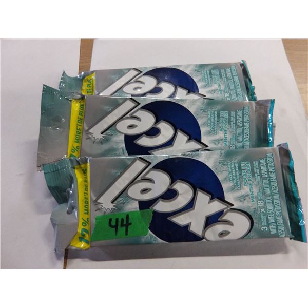 SHELF PULLS (AS IS):  EXCEL GUM (18 PACKAGES) - 3 BUNDLES