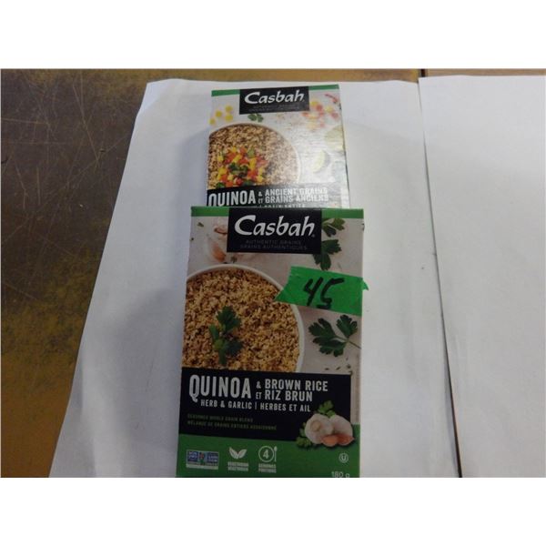 SHELF PULLS (AS IS):  QUINOA & BROWN RICE (180G) - 2 BOXES