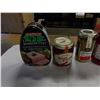 Image 3 : SHELF PULLS (AS IS):  FLAT C/W 10 ASSORTED TINS & BOTTLES OF GROCERIES (AS PICTURED)