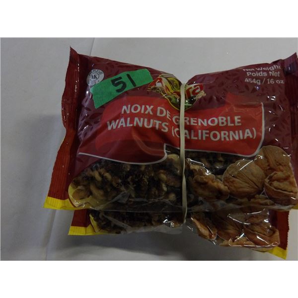 SHELF PULLS (AS IS):  CALIFORNIA WALNUTS (454 G) - 2 BAGS