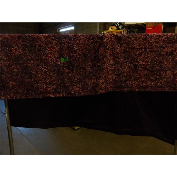 UNCLAIMED STORAGE:  1 QUILT & 2 PILLOWCASES