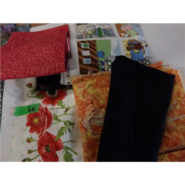UNCLAIMED STORAGE:  FLAT C/W VARIOUS QUILT BLOCKS