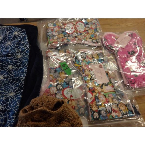UNCLAIMED STORAGE:  FLAT C/W ASSORTED SEWING MATERIAL (AS PICTURED)