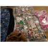Image 1 : UNCLAIMED STORAGE:  FLAT C/W ASSORTED SEWING MATERIAL (AS PICTURED)