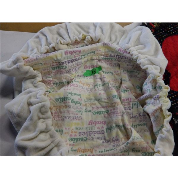 UNCLAIMED STORAGE:  2 NEW BABY CAR SEAT COVERS