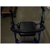 Image 2 : NEW:  BLUE WALKER C/W BRAKES & WHEELS