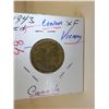 Image 5 : 1943 WORLD WAR CANADA VICTORIAN TOMBAC NICKEL