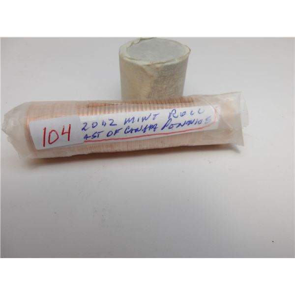 2012 MINT SEALED ROLL OF 50 LAST OF CANADA PENNIES