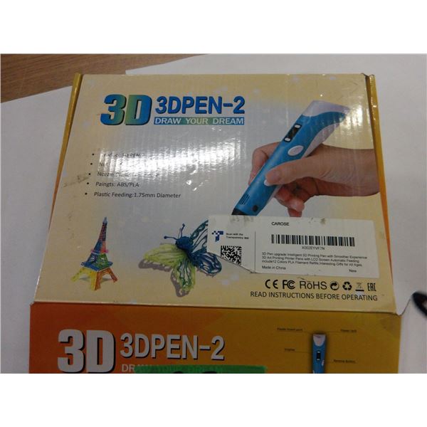 SHELF PULLS (AS IS):  3 D PEN