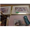 Image 8 : SHELF PULLS (AS IS):  SILVERWARE, TINS, PICTURES, ETC