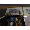 Image 9 : SHELF PULLS (AS IS):  SILVERWARE, TINS, PICTURES, ETC