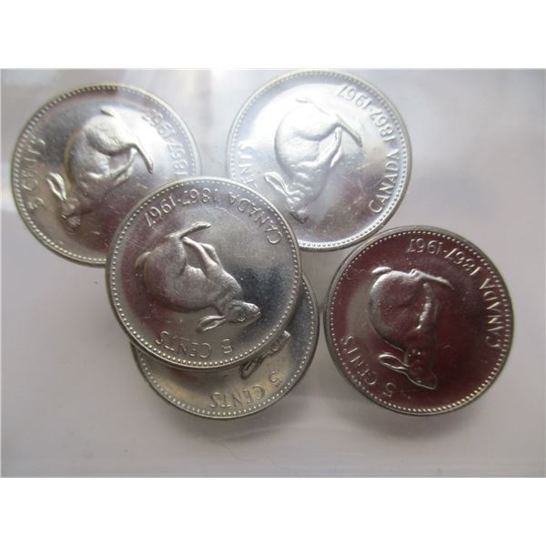 5 - CH/BU 1967 RABBIT CANADA NICKELS