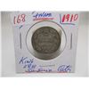 Image 5 : 1910 CANADA KING EDWARD VII SILVER QUARTER