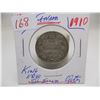 Image 7 : 1910 CANADA KING EDWARD VII SILVER QUARTER