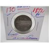 Image 3 : 1872H CANADA VICTORIAN SILVER QUARTER