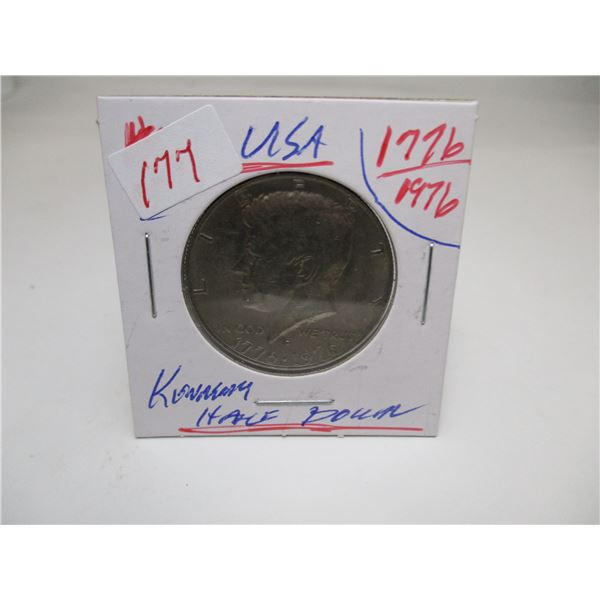 1776 - 1976 USA KENNEDY HALF DOLLAR