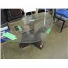 Image 1 : GLASS TOP COFFEE TABLE