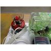 Image 6 : ESTATE:  BOX C/W CANDLES, ORNAMENTS, SOCKS, BANDANAS, ETC