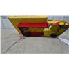 Image 10 : Vintage Marx Manufacturing Co. Pressed Steel Stake Truck, Red and Yellow, Late 1940s-Early 1950s