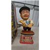 Image 2 : Vintage Rosko Toys 1962 Charley Weaver Battery Powered Bartender Tin Toy with Original Box