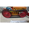Image 3 : Vintage 1950s Marx Tin Wind-Up Bulldozer With Driver 10” Working