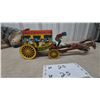 Image 1 : Vintage 1950s Alps Wind-Up Butterfield Stage Lines Tin Litho Horse-Drawn Coach Toy, 13”, Working